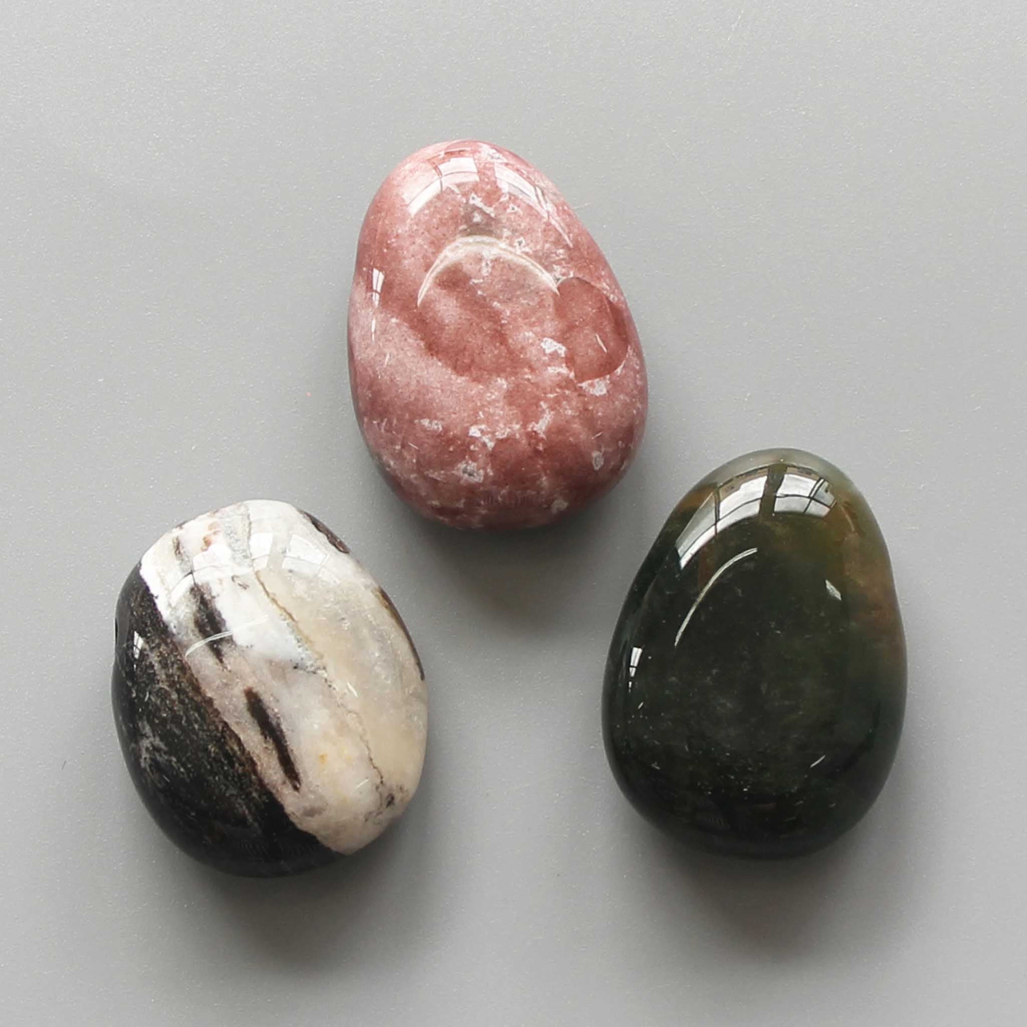 ebd85f7e7ca19d87b03fa87ba04565c5-1 Sardonyx Jasper Tumble Pendant With Cross Hole 2.5mm 0.8-1.2 inch (2.2-3cm) A/B