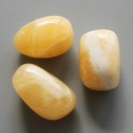 Orange Calcite China Tumble Stone 1 inch (2-3cm) B