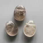 Smoky Quartz Tumble Pendant With Cross Hole 2.5mm 0.8-1.2 inch (2.2-3cm) A/B