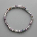 Rainbow Fluorite Round Bracelet #5 4mm A
