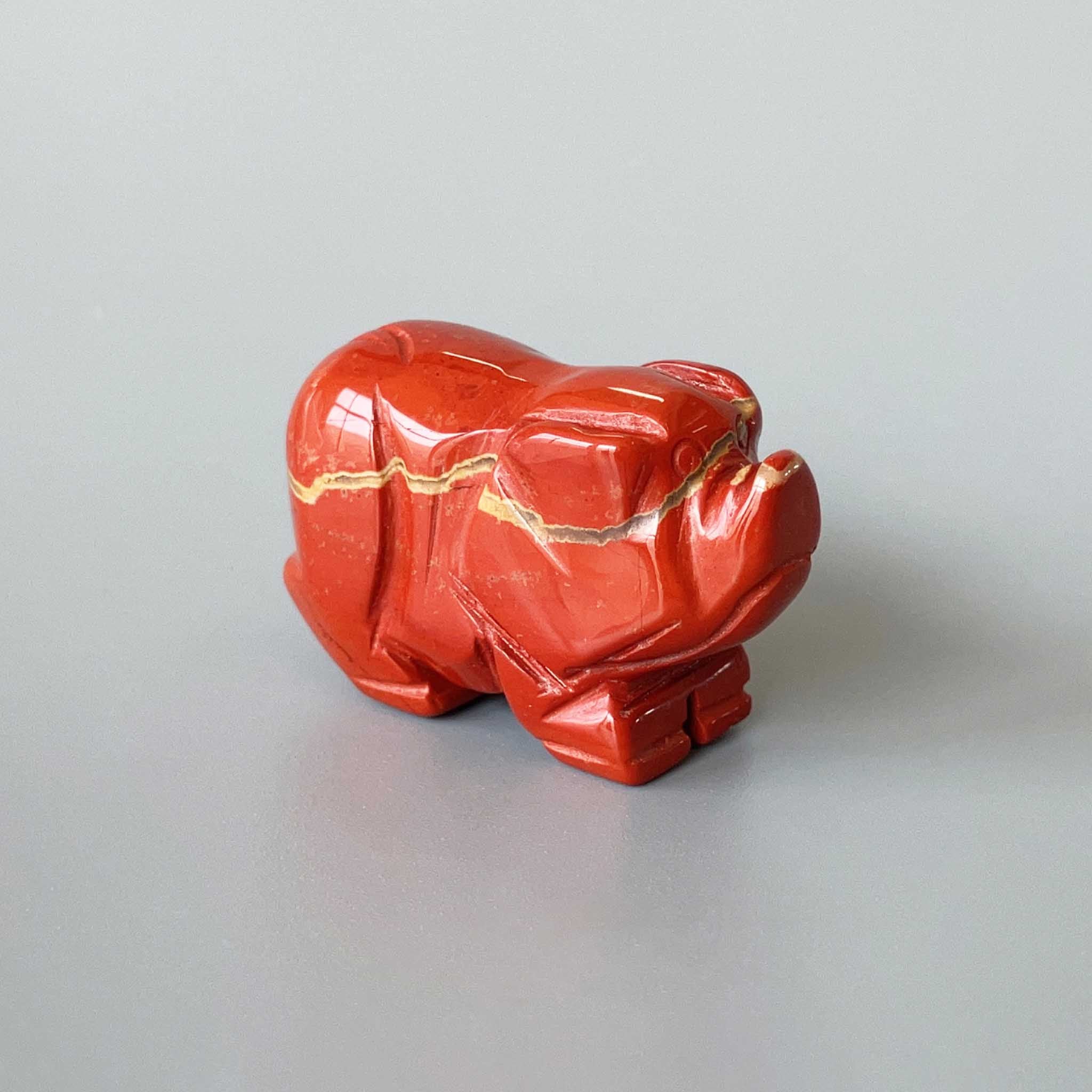 f69c750b586cb7eaaf691c485beb0b15-1 Red Jasper Pig #2 2 inch(5cm) A