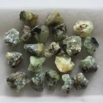 Epidote In Prehnite With Black Tourmaline Rough 30/50mm A/AA