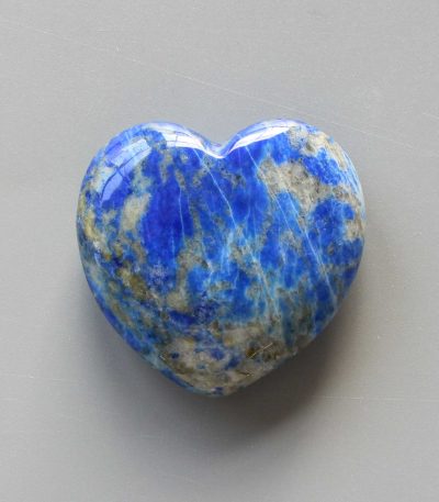 Lapis Lazuli Heart 1.6 inch (1.3 x 4 x 4cm) A/B