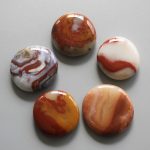 Red & Yellow Jasper Smooth Stone 1.6 inch (0.8-1 x 3.5-4.5cm) A