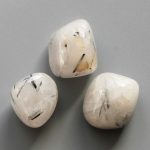Black Rutile Quartz Tumble Stone 1 inch (2-3cm) B