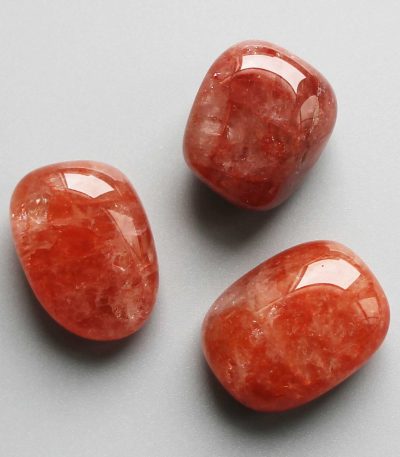 Strawberry Natural Quartz Brazil Tumble Stone 1 inch (2-3cm) AA