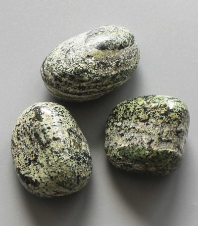 Zebra Green Jasper Tumble Stone 1 inch (2-3cm) B
