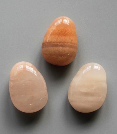 Pink Aventurine Tumble Pendant With Cross Hole 2.5mm 0.8-1.2 inch (2.2-3cm) A